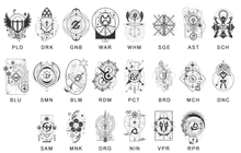 Load image into Gallery viewer, FFXIV Job Temporary Tattoo Pre-Order
